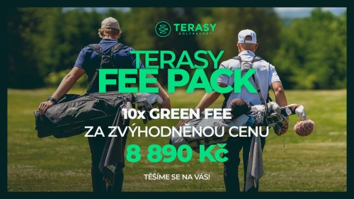 Terasy FEE PACK (10x green fee za skvělou cenu)